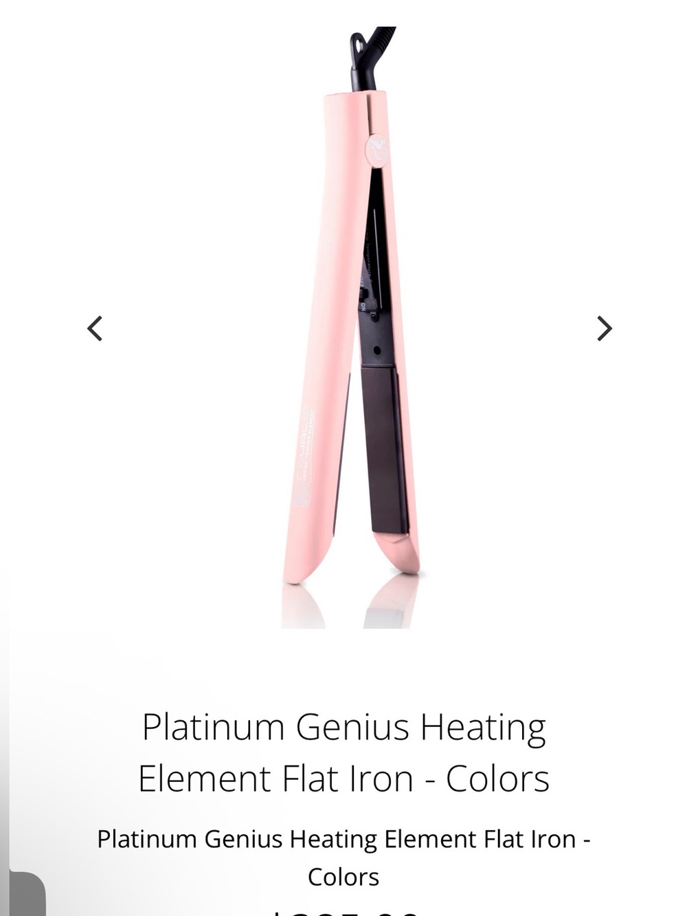 ROYALE Platinum Genius Flat Iron - LIMITED EDITION ROSE GOLD - NWT